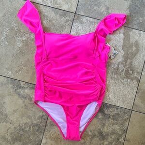 Vibrant Pink One-Piece Swimsuit